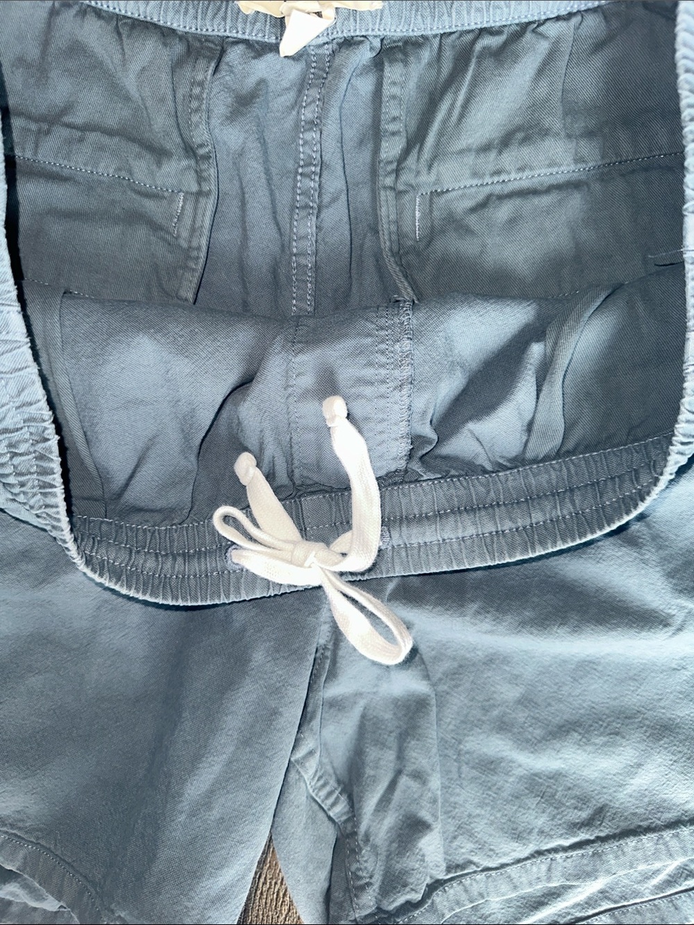 Madewell Men’s Pull-On Shorts XL Blue Gray Drawstring Casual Summer Shorts - Picture 3 of 10